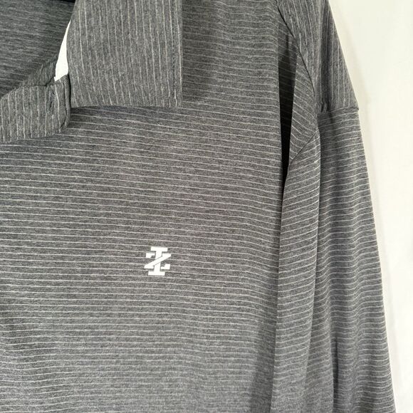 Izod Golf Polo Shirt Men's 2XLT Dark Grey Short Sleeve Breathable Lightweight - Picture 4 of 11